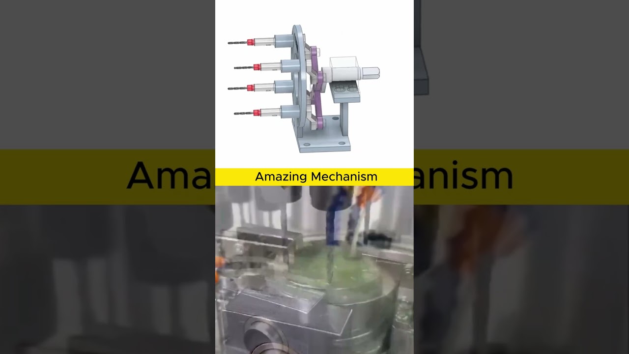 How Multi-Spindle Drilling Works: The High-Speed Precision Secret 🤯🔥 #shorts