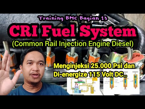 Cara kerja CRI / common rail fuel system engine diesel. Training BMC 13.