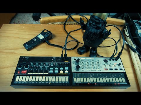 MINIMAL DRUM AND BASS JAM with KORG VOLCA BEATS and VOLCA KEYS