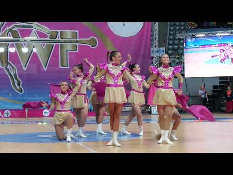 Majorettes CHEERLADIES Trebic  / flag mini seniors,  Zadar 2023 Majorette World Championship
