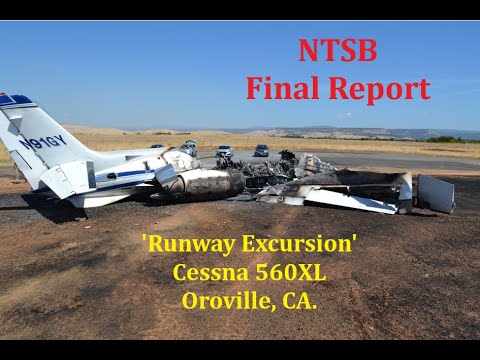 NTSB Final Report Cessna 560XL Citation 'Runway Excursion'