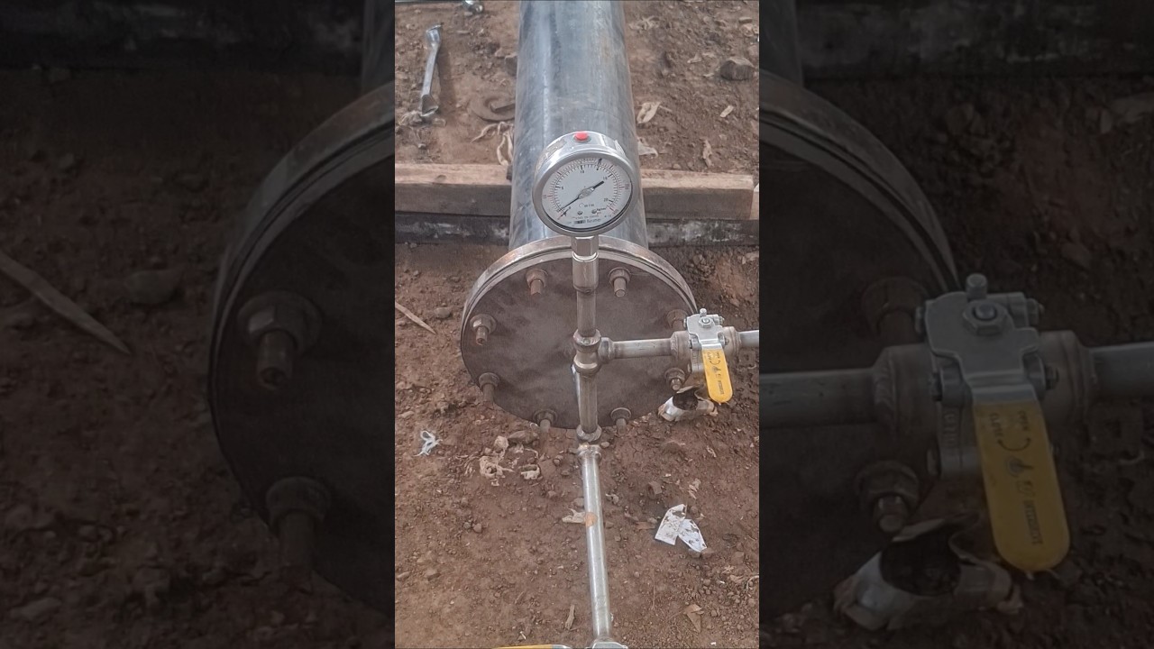 Hydro testing Procedures & Testing | #automobile | #pipeline | #shorts | #short | #caddrawing