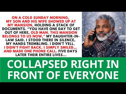 You Have One Day To Leave, Old Man. This Mansion Is Ours Now,” My Daughter-In-Law Said.