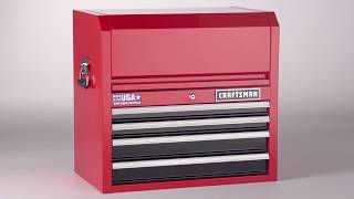 CRAFTSMAN Heavy-Duty 4-Drawer Red Steel Tool Chest (26-in W x 24.5-in H)