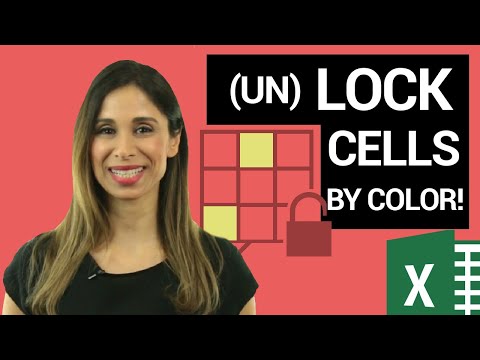 Lock Cells & Protect Excel Worksheet - EVEN by Cell Color!
