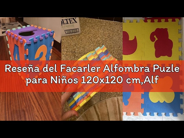 Vídeo relacionado con Alfombra Puzle para Niños 120x120 cm,Alfombra Juego Puzzle Infantil - 25 Piezas Goma EVA 30x30x1cm, Alfombra Puzzle Bebe Suelo Colchoneta Guardería, Habitación Infantil y Hogar
