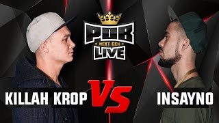 Killah Krop vs Insayno - 1/4 Finale Punchout Freestyle Battles 5 Maart