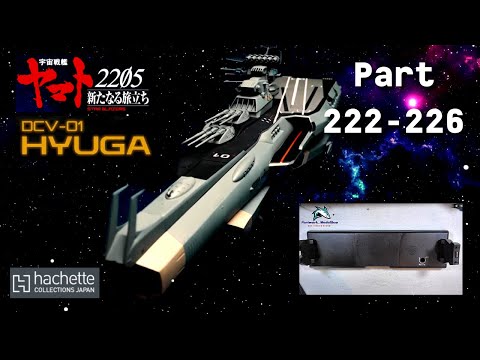 Hachette JP Space Combat Carrier Hyuga Part 222 bis 226 - Erste Teile für den Ständer!