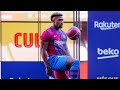 ADAMA TRAORÉ'S FIRST TOUCHES AS A BARÇA PLAYER IN HIS OFFICIAL PRESENTATION ⚽?❤️