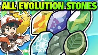 How &amp; Where to Get ALL Evolution Stones in Pokémon Let&#39;s Go Pikachu and Eevee