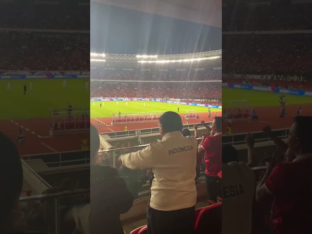 Detik-detik Presiden Prabowo Rayakan Gol Timnas Indonesia yang Dicetak Ole Romeny