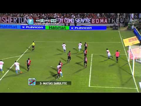 Gol de Sarulyte. Newell's 2 - Arsenal 2. Torneo Primera División 2014. FPT