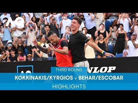 Kokkinakis/Kyrgios v Behar/Escobar Highlights (3R) | Australian Open 2022