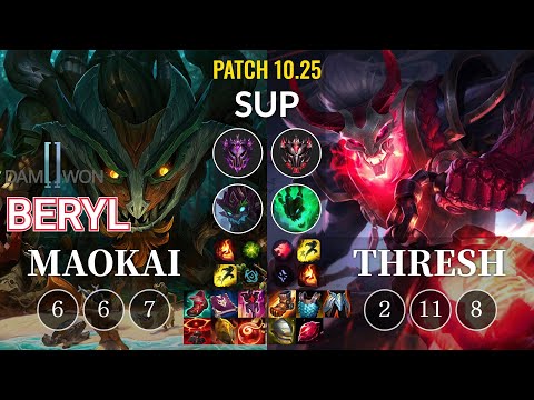 DWG BeryL Maokai vs Thresh Sup - KR Patch 10.25