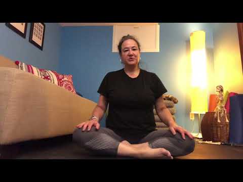 Variation for Navasana (boat pose)