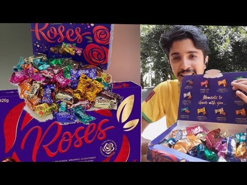 Cadbury Roses unboxing | 10 different chocolates #100 @MelvinRocky2.0