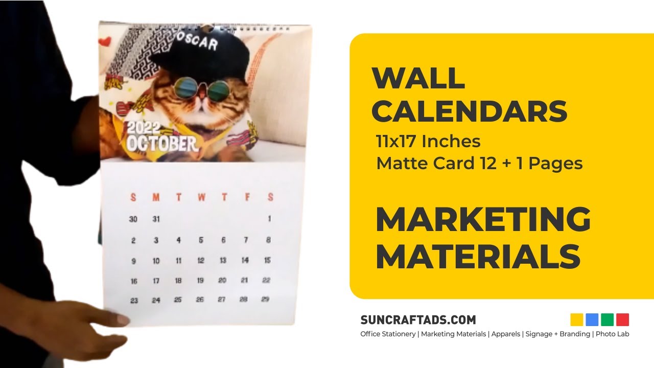 Wall Calendars Printing @suncraftads.com