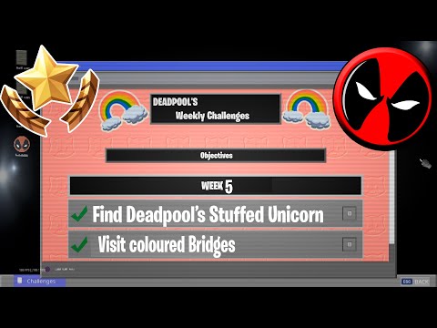 How to Complete Deadpool Week 5 Challenges | Find Deadpool's Unicorn + Visit Different Bridges
