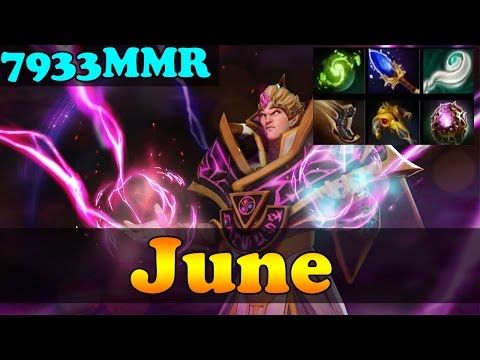 Dota 2 - June 7933 MMR Plays Invoker vol 4 - Ranked Match Gameplay