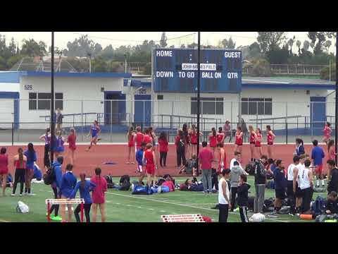VarG 4x100m vs Servite & Rosary 3-7-18 - Los Alamitos Girls