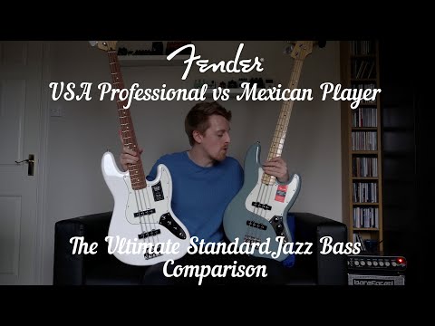 The Ultimate Fender Jazz Bass Comparison: Professional vs Player! USA vs MIM!