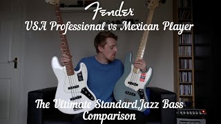 Video thumbnail for The Ultimate Fender Jazz Bass Comparison: Professional vs Player! USA vs MIM! by Tyler Spicer