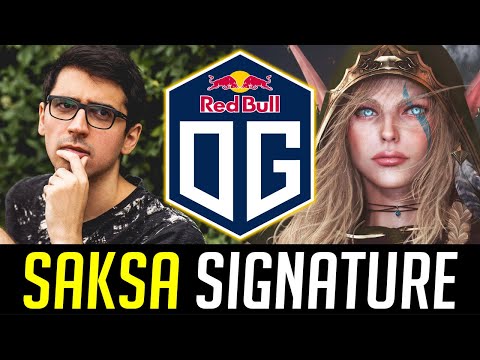 Saksa playing his One of the Signature Hero in OG - GOD TIER DOTA 2