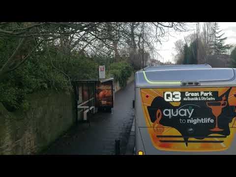 Front Seat View: Full 45 Newcastle - Dinnington 7502/NK57 DXY