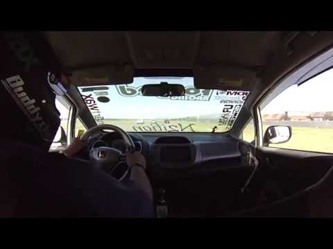 Buddy Club '09 Honda Fit GE8 and '08 turbo Honda Fit GD3 at Spoon Sports  I Love Honda Festival