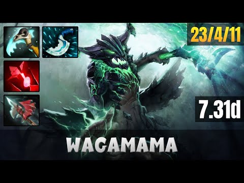 WAGAMAMA Outworld Destroyer MID LANE Gameplay WITH 23 KILLS | Dota 2 Full Game