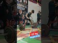 Deadlift 125 kg 🏋️‍♂️ Sumo lift Weight 53 kg#shorts #workout #powerlifting #bodybuilding