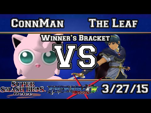 RRX9! - LS | ConnMan (Jigglypuff, Marth) Vs The Leaf (Marth) - SSBM Winners Bracket - Melee