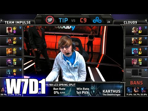 Team Impulse vs Cloud 9 | S5 NA LCS Spring 2015 Week 7 Day 1 | TIP vs C9 W7D1G4 VOD 60 FPS