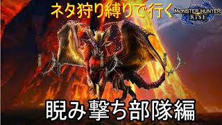 [MHRISE]睨み撃ち部隊が行く炎王龍
