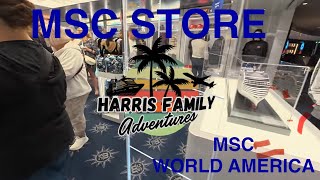 MSC World America Store - Best Cruise Ship Stores
