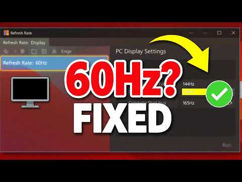 How to Fix Monitor Refresh Rate Stuck at 60Hz