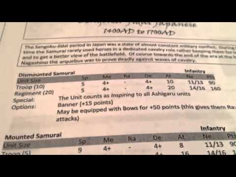 Kings of War Samurai Test Part 1