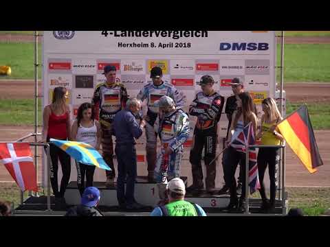 Speedway: Siegerehrung 4-Ländervergleich 8.4.2018