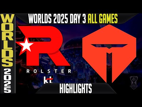 KT vs TES Highlights ALL GAMES | Worlds 2025 Day 3 Swiss Stage | KT Rolster vs TOP Esports