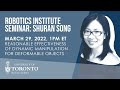 UofT Robotics Institute Seminar: Shuran Song