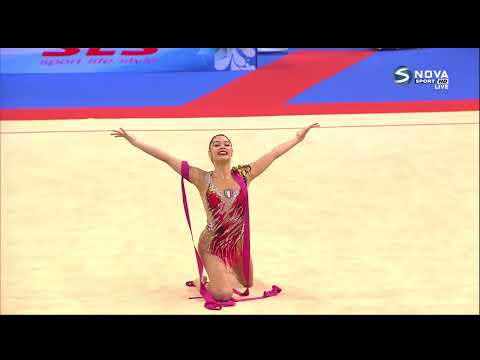 Alexandra AGIURGIUCULESE (ITA) - Ribbon, QAA | 36th European Championships 2021 - 21.350