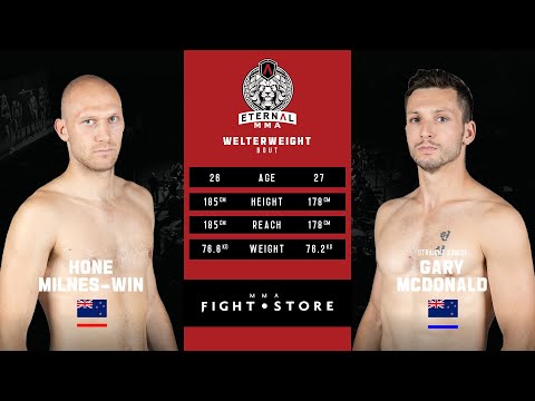 ETERNAL MMA 50 - HONE MILNES-WIN VS GARY MCDONALD - MMA FIGHT VIDEO