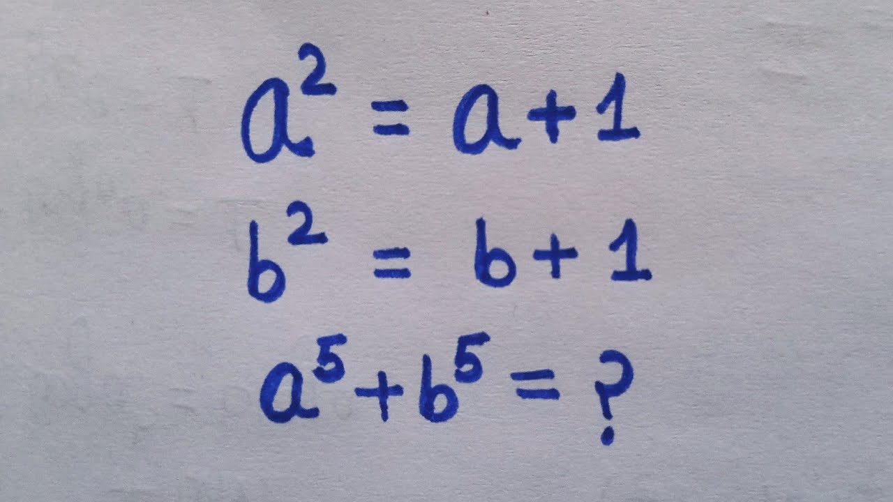 An Interesting Harvard Question | Find the value of a^5+b^5 | Can you solve??? #maths #matheolympiad