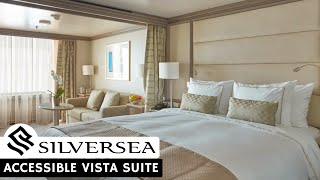 Silver Muse | Accessible Vista Suite Walkthrough Tour & Review | Silversea Cruises | 4K | 2024