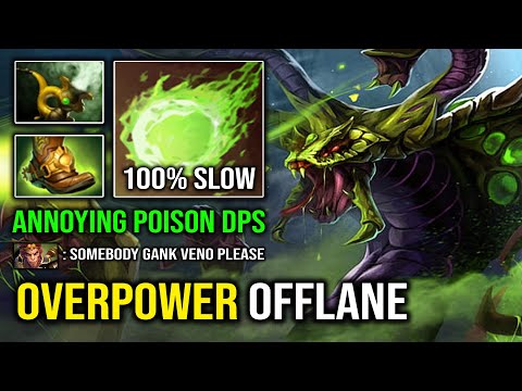 How to Offlane Venomancer in 7.32e with Most Annoying Slow DPS Counter ALL Dota 2