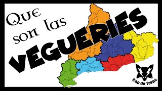 La división territorial de Catalunya y que son les Vegueries.