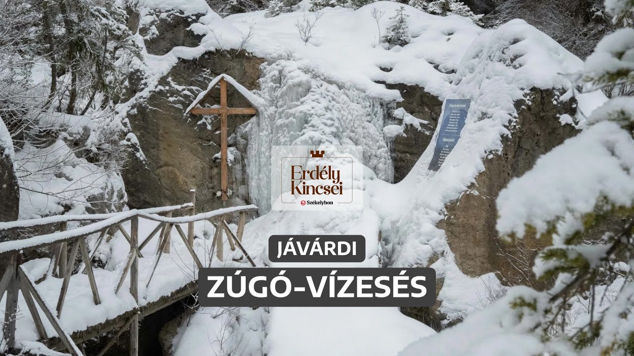 Jégbe fagyott vízzuhatag a Gyimesek szívében | Erdély kincsei