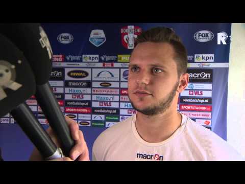 Ricky van Haaren na afloop van FC Dordrecht - Ajax