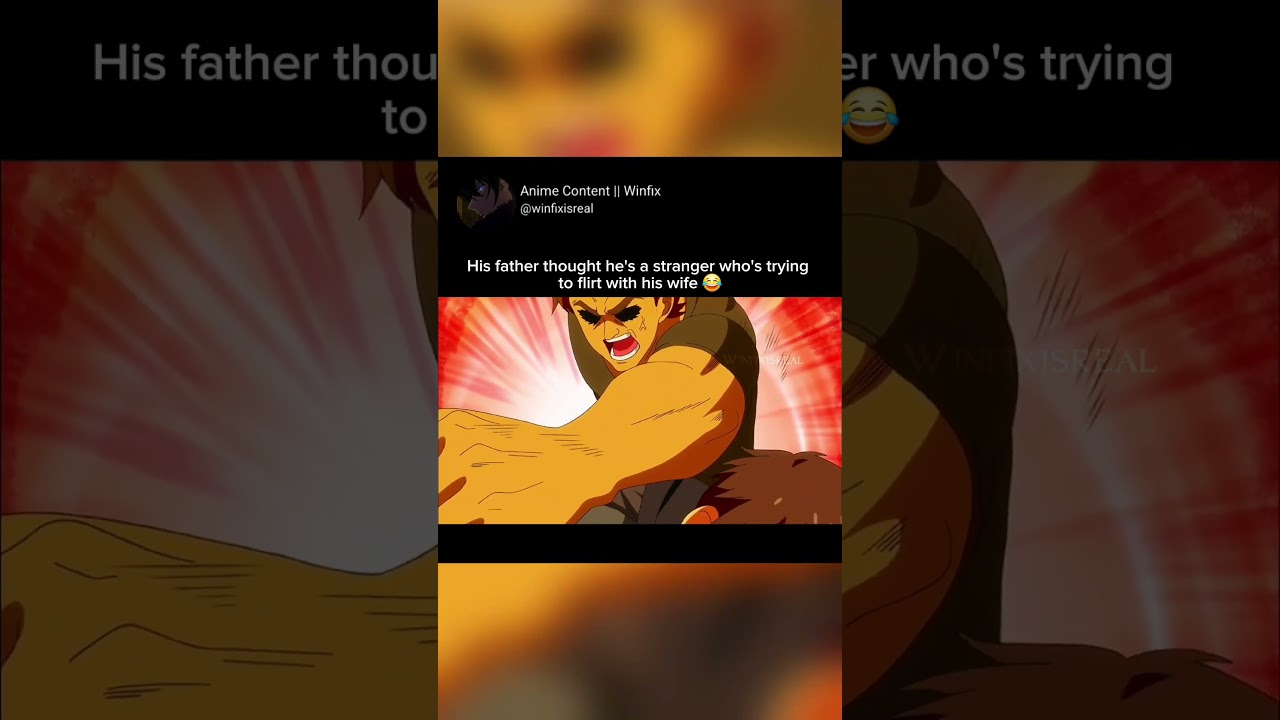 His father thought he's a stranger who's trying to flirt with his wife