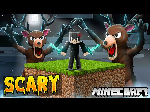 Surviving Scary One Chunk Civilization in Minecraft!